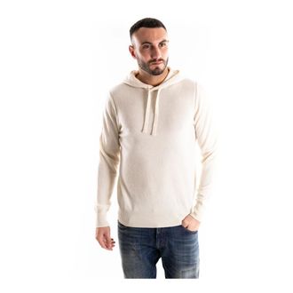 Paolo Pecora Maglione con Cappuccio in Lana - - Sweatshirts & Hoodies - Uomo - Beige - 2XL