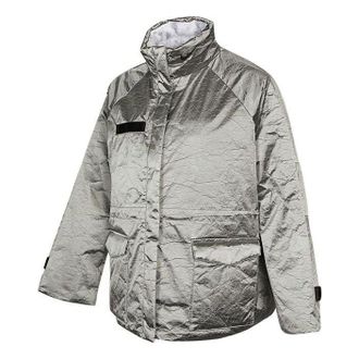 Nike (WMNS) AS W Nike Sportswear TF Turf REVIVAL SHINE JKT Jacket GREY HAZE DD4647-013