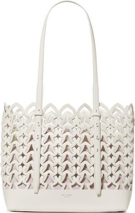 Kate Spade New York do it all woven large leather tote in Cream. at Nordstrom