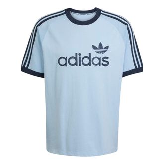 adidas Premium Knitted T-Shirt Asia Sizing Clear Sky JN5557
