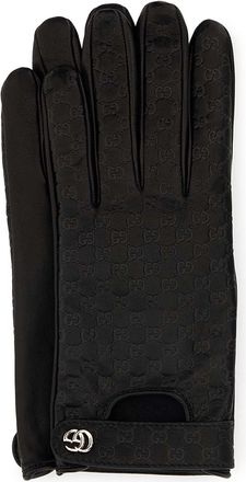 Gucci Black Leather Gloves