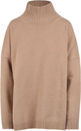 Max Mara Maglia dolcevita in lana - Dames - Coltruien - Bruin - XS - Wol - Truien & Vesten