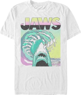 Jaws Mens Jaws 80s Colorful Wave Graphic T-Shirt in White at Nordstrom, Size Xxx-Large