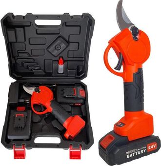 Trade Shop Trade Shop - Forbice Cesoia Da Potatura A Doppia Batteria Da 24v Taglio 20mm Ea-93302