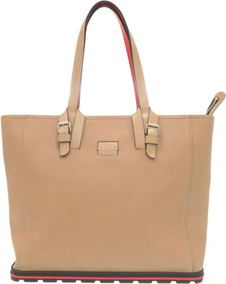 Christian Louboutin Beige Leather Tote Bag (Pre-Owned)
