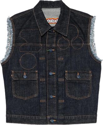 Kenzo Frayed Sleeveless Gilets