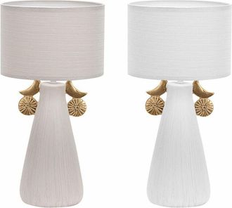 DKD Home Decor Dkd Home Decor - Lampada da tavolo Ceramica Poliestere (22 x 22 x 44 cm) (2 Unit&agrave;)
