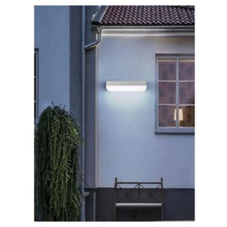 Trade Shop Trade Shop Traesio - Trade Shop - Applique Bianco Da Esterno 12w Luce Fredda 6500k Naturale 4000k Calda 3000k Es63