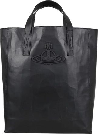 Vivienne Westwood Sarah Medium Tote - Dames - Shoppers - Zwart - ONE Size - Leer - Tassen