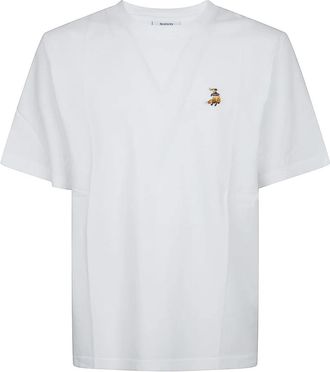 Maison Kitsun&eacute; Dreaming Fox Comfort T-Shirt - Heren - T-shirts - Wit - M - Katoen - Tops