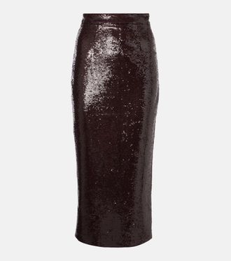 Roland Mouret Sequined midi skirt