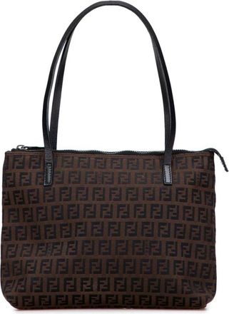 Fendi Bolso Tote de Lona Pre-owned - Pre-owned - Mujer - Marr&oacute;n - ONE SIZE