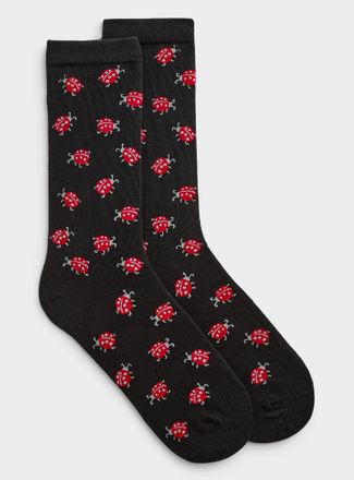 Simons Womens Little ladybug socks