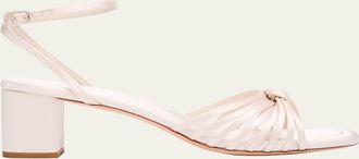 Loeffler Randall 50mm Knotted Strappy Satin Sandals