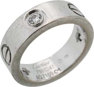 Cartier White Gold (18K) Band Ring (Pre-Owned)