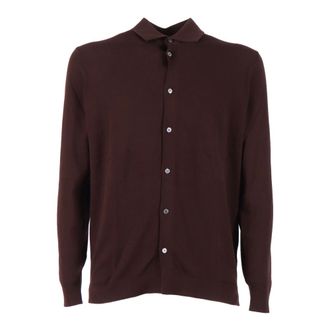 FILIPPO DE LAURENTIIS Camicia ML - Heren - Vesten - Bruin - 2XL - Truien & Vesten