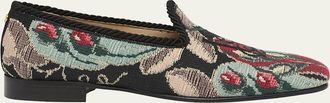 Valentino Garavani Mens Les Alcovettes Jacquard Loafers