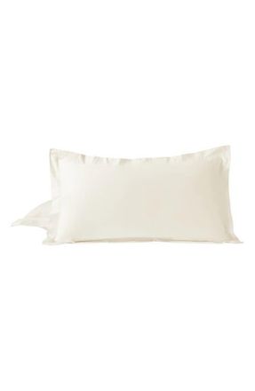 Coyuchi Cloud Soft Organic Cotton Sateen Sham in Undyed at Nordstrom, Size King
