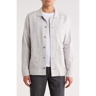 Robert Barakett Percy Overshirt in Grey at Nordstrom Rack, Size Xx-Large