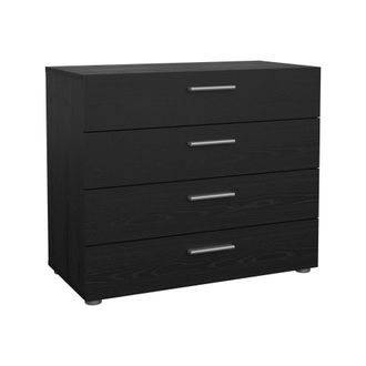 Dmora Cajonera Marinette, C&oacute;moda Multiusos, C&oacute;moda De Dormitorio, Gabinete Con Cajones, 80x40 H68 Cm, Negro - Dmora