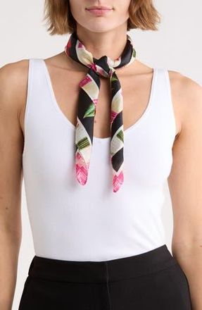 Vince Camuto Jungle Floral Square Scarf in Black Multi at Nordstrom Rack
