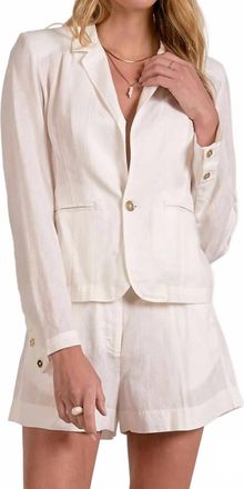 Elan Tailored Blazer In White