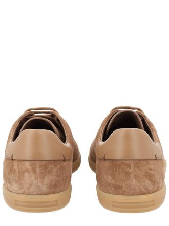 Ermenegildo Zegna Calf Leather Sneaker - Beige