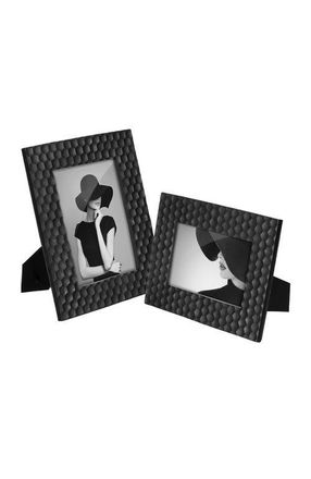Glitzhome Set of 2 Resin Wall or Tabletop Picture Frames-4X6 & 5X7 in Black at Nordstrom, Size Medium