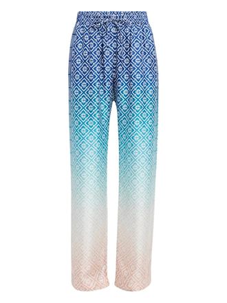 Casablanca ombré-effect trousers - Blue