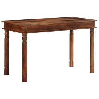 Berkfield Home Dining Table 120x60x77 cm Solid Wood Acacia in Brown | Size: 120 x 60 x 77 cm