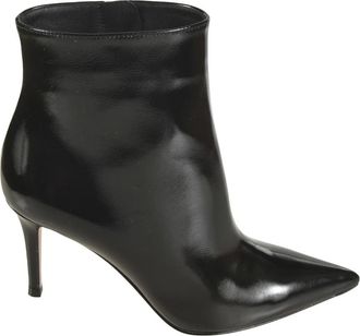 Gianvito Rossi Zwarte Laarsjes met Hak - Dames - Laarzen met Hak - Zwart - 36 EU - Schoenen