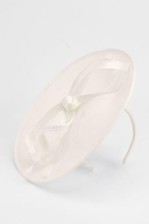 Karen Millen Womens Bow Detail Fascinator - White - One Size