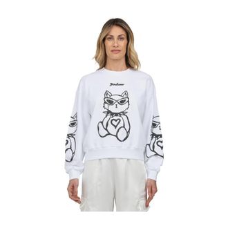 Disclaimer Crewneck Sweatshirt - Dames - Sweatshirts - Wit - L - Hoodies & sweatvesten