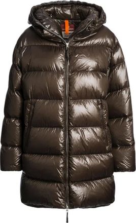 Parajumpers Ivonne Lange Donsjas - Dames - Mantels - Bruin - Maat: XL Zijde