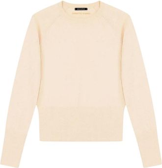 A|X Armani Exchange Round-neck Truien - Dames - Ronde hals truien - Beige - L - Truien & Vesten