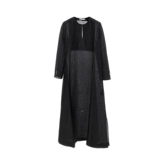 Tory Burch Linen and silk caftan dress Woman S