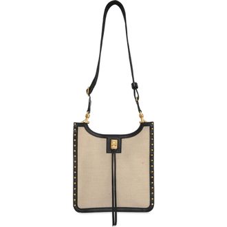 Rebecca Minkoff Medium Darren Surplus Feed Crossbody Bag in Natural/Black at Nordstrom