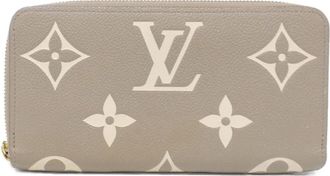 Louis Vuitton Beige Bicolor Tourterelle Leather Long Wallet (Bi-Fold) (Pre-Owned)