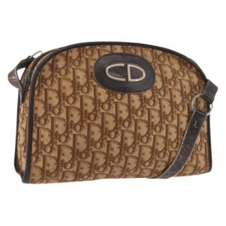 Dior Pre-owned Canvas Shoulder Bag - Dames - Pre-owned - Beige - Maat: ONE Size