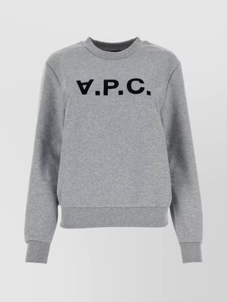 A.P.C. organic cotton logo print sweatshirt