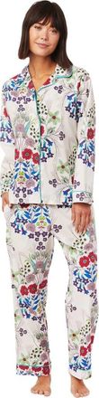 The Cats Pajamas Luxe Pima Pajama Set Conversational in Blossom at Nordstrom, Size X-Large