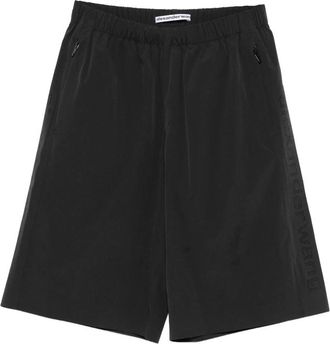 Alexander Wang Perforated-logo Knee-length Shorts
