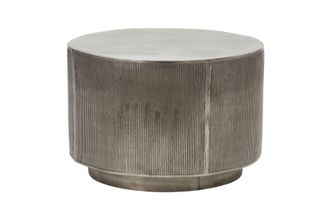 House Doctor Mesa de centro de aluminio plateado