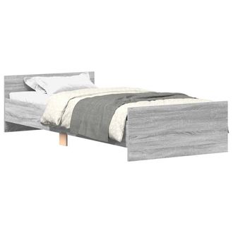 Berkfield Home Bed Frame Grey Sonoma 100x200 cm Engineered Wood
