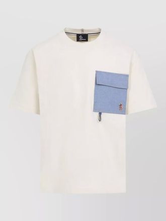 Moncler short sleeve crew neck pocket t-shirt