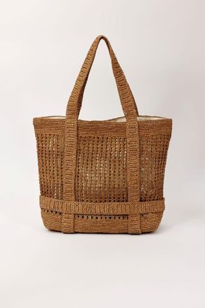 Hat Attack The Original Straw Traveler Tote in Toast at Nordstrom, Size Large