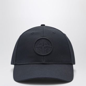 Stone Island Cappello da baseball blu navy con logo