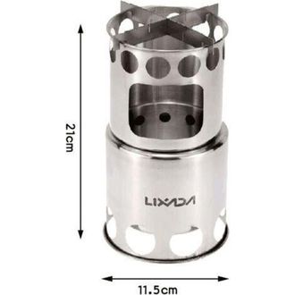 OEM Estufa De Le&ntilde;a Ligera Y Port&aacute;til De Acero Inoxidable Para Cocinar Al Aire Libre, Picnics Y Acampadas