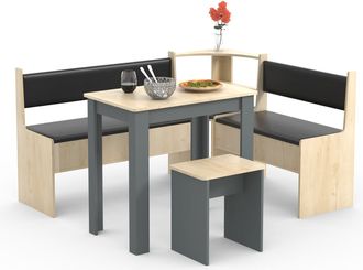ebuy24 Banco De Esquina Grupo Grupo De Asientos Esal Mini 80x153x123 - Vcm