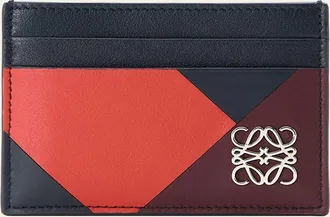 Loewe Colorblock Leather Anagram Card Holder